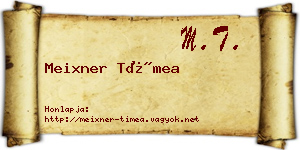 Meixner Tímea névjegykártya